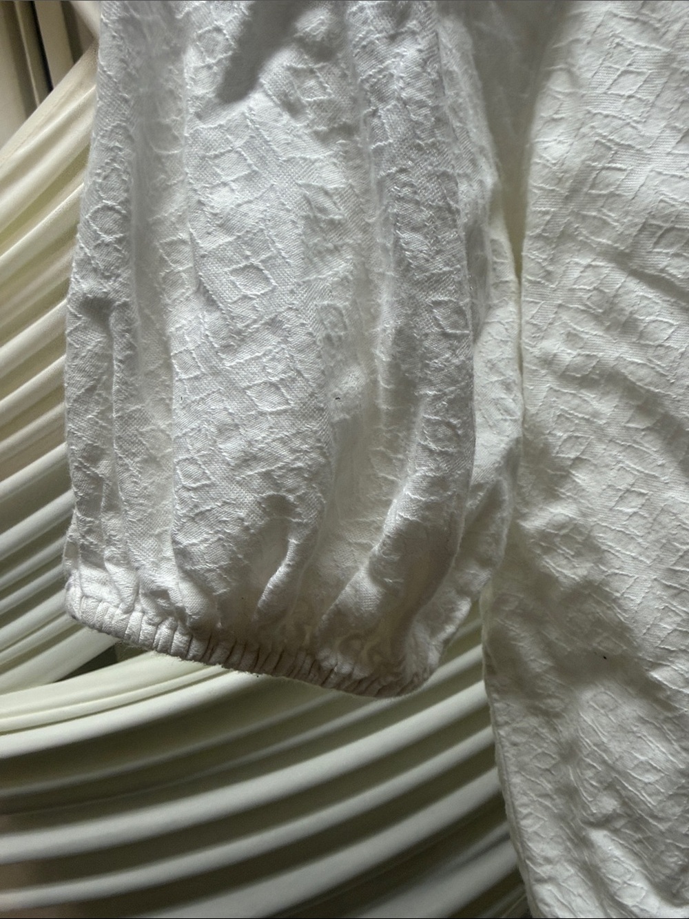 KNOX ROSE White Pheasant Blouse (Size:L) - Picture 4 of 4